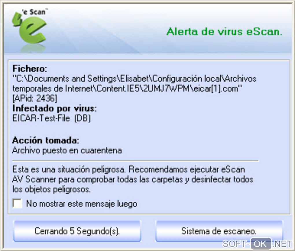 The appearance "eScan Internet Security Suite"