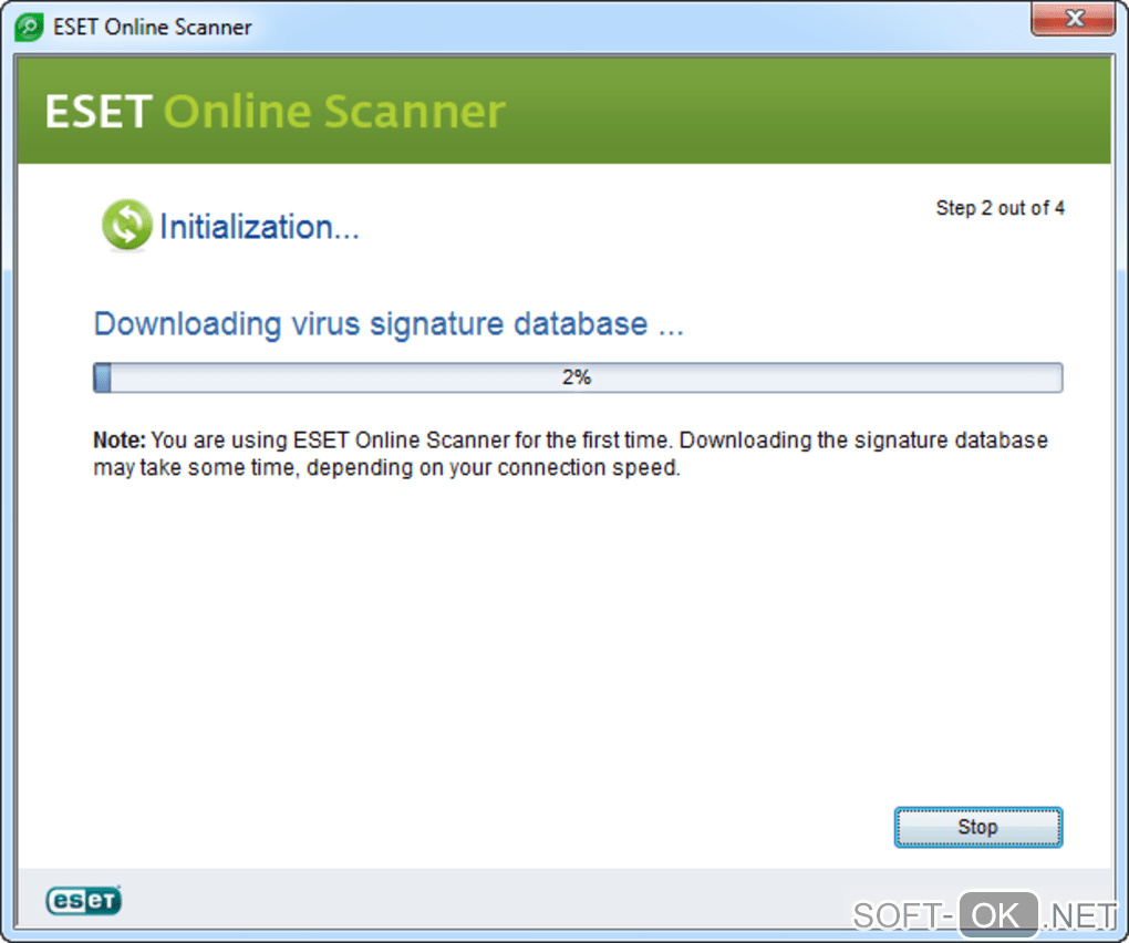 Screenshot №1 "ESET Online Scanner"