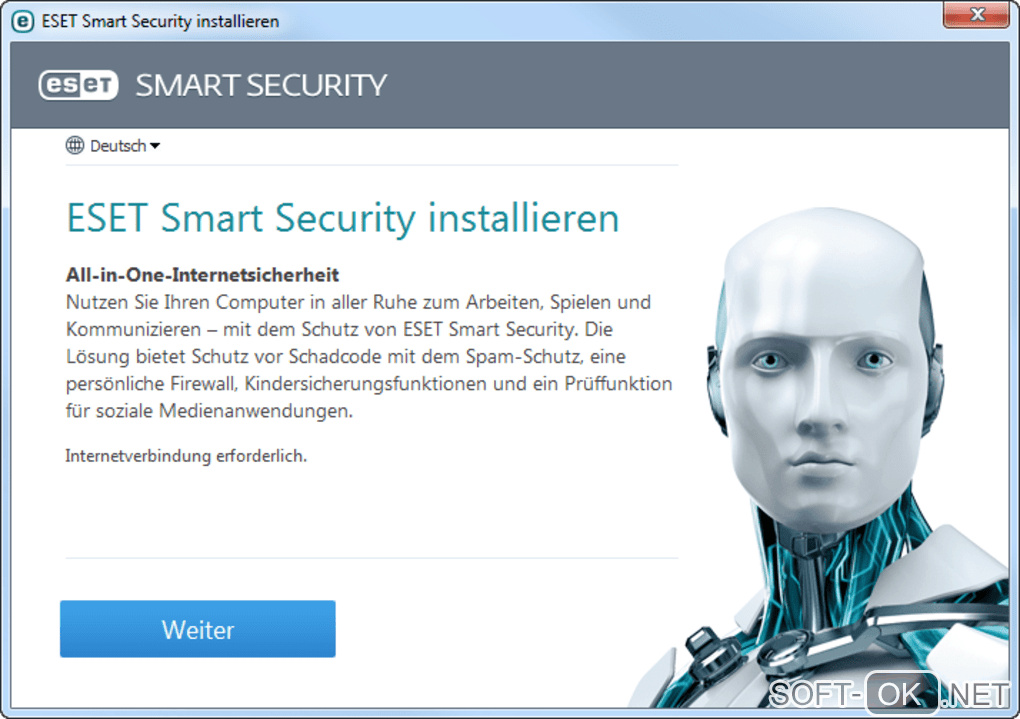 The appearance "ESET Smart Security"