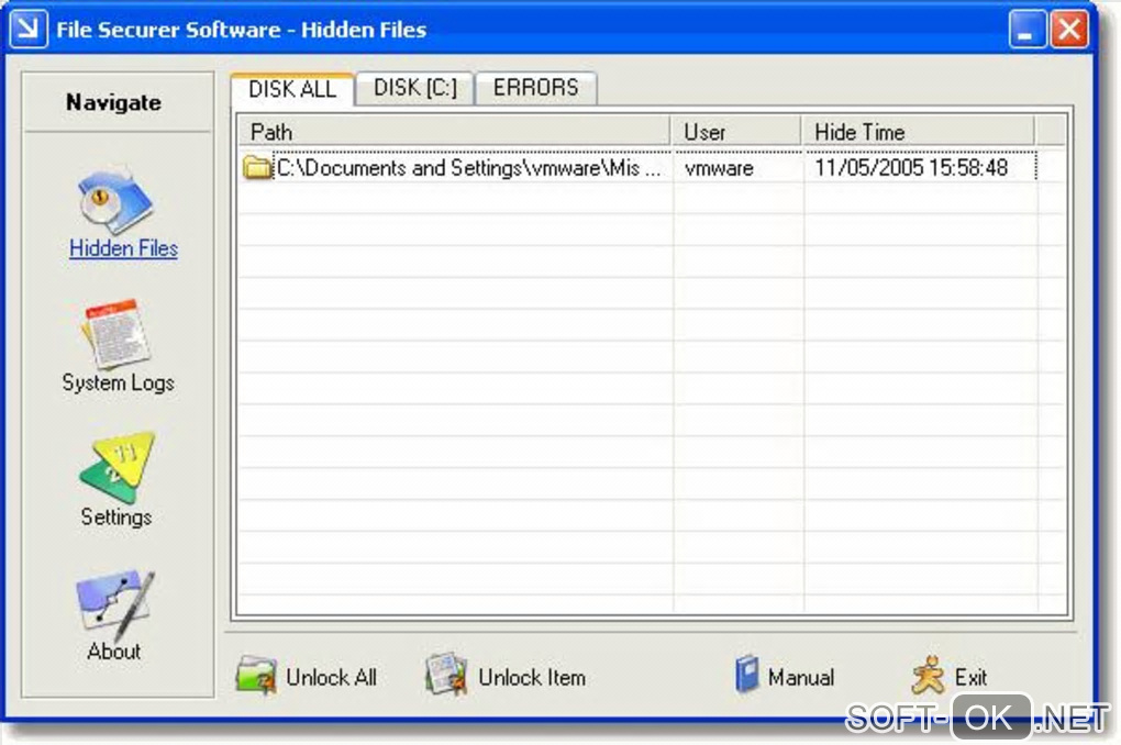 Screenshot №1 "File Securer"