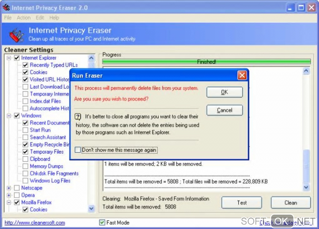 Screenshot №2 "Free Privacy Eraser"