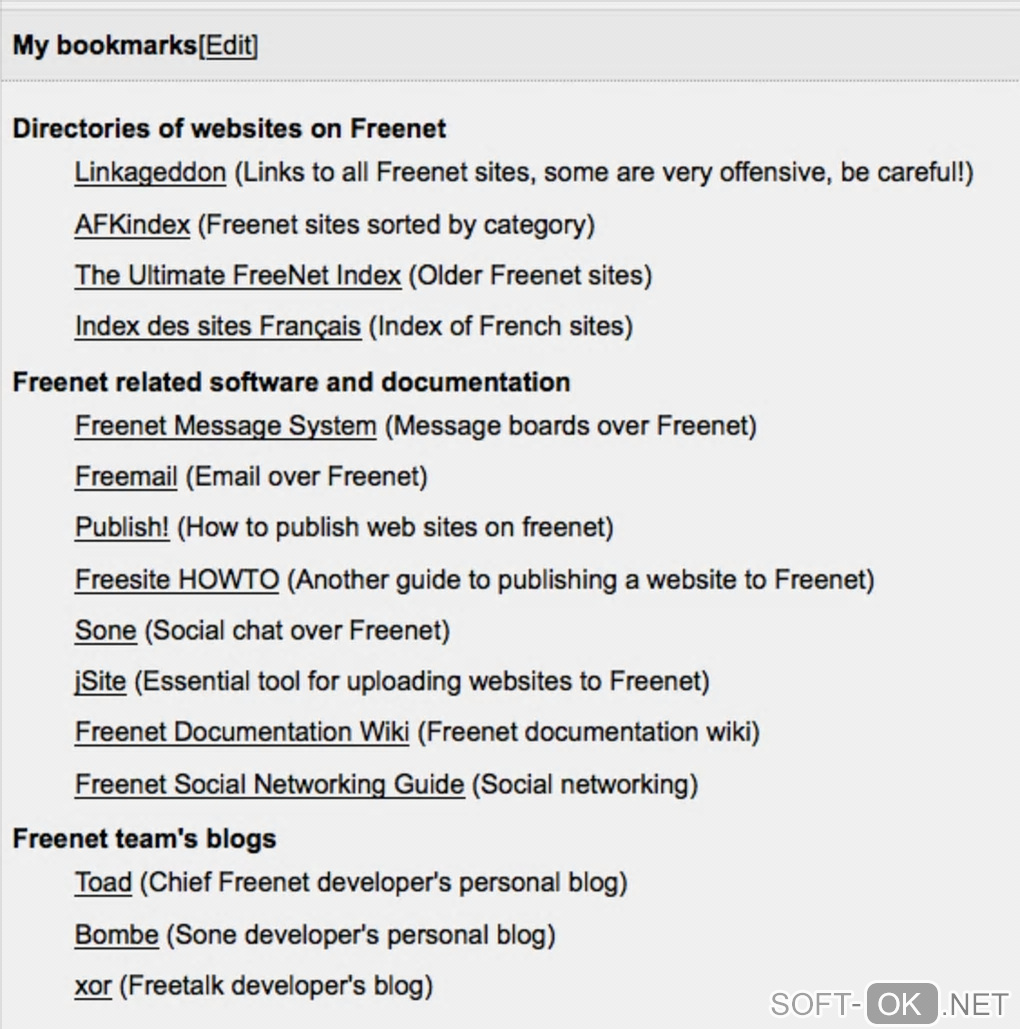 Screenshot №1 "Freenet"