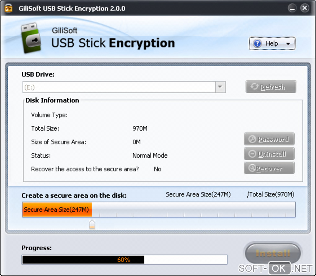 Screenshot №2 "Gili USB Stick Encryption"