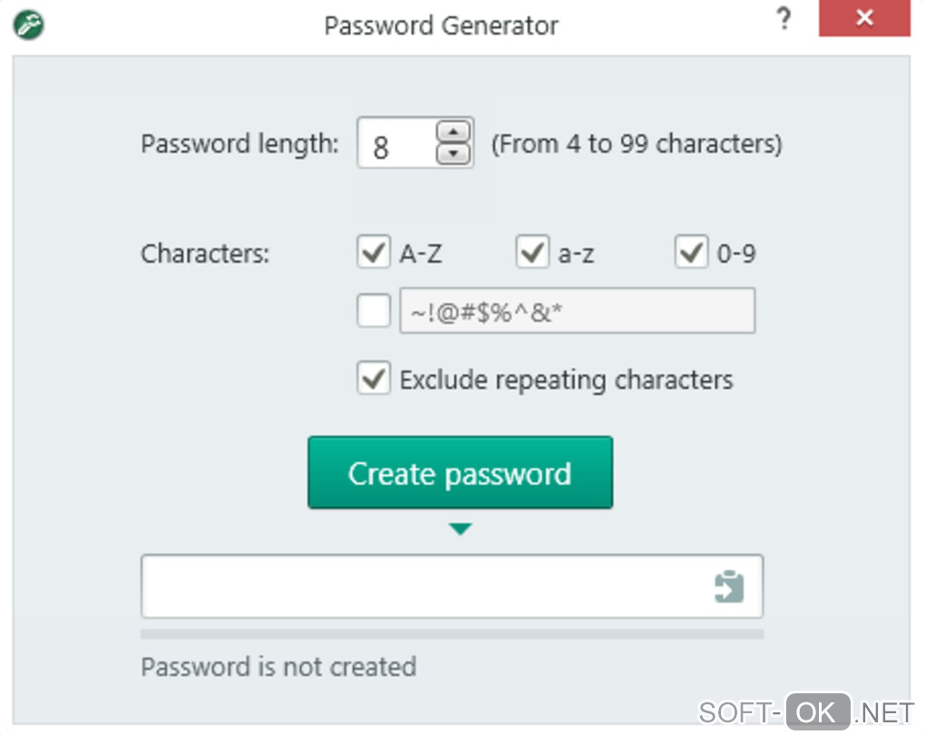 Screenshot №1 "Kaspersky Password Manager"