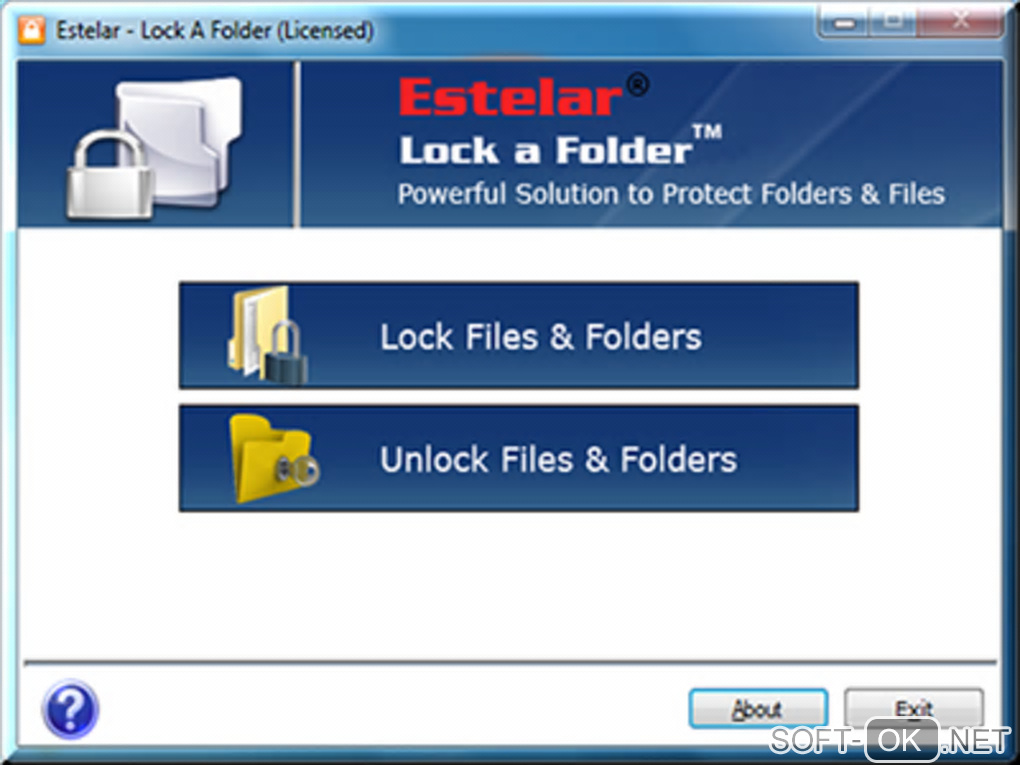 Screenshot №1 "Lock A Folder"