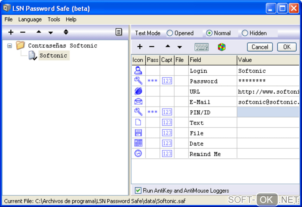 Screenshot №2 "LSN Password Safe"