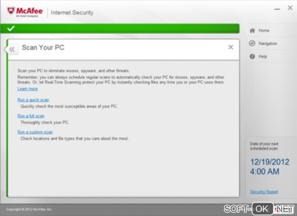 Screenshot №1 "McAfee Internet Security Suite"