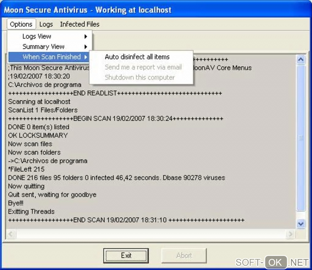 Screenshot №2 "Moon Secure Antivirus"