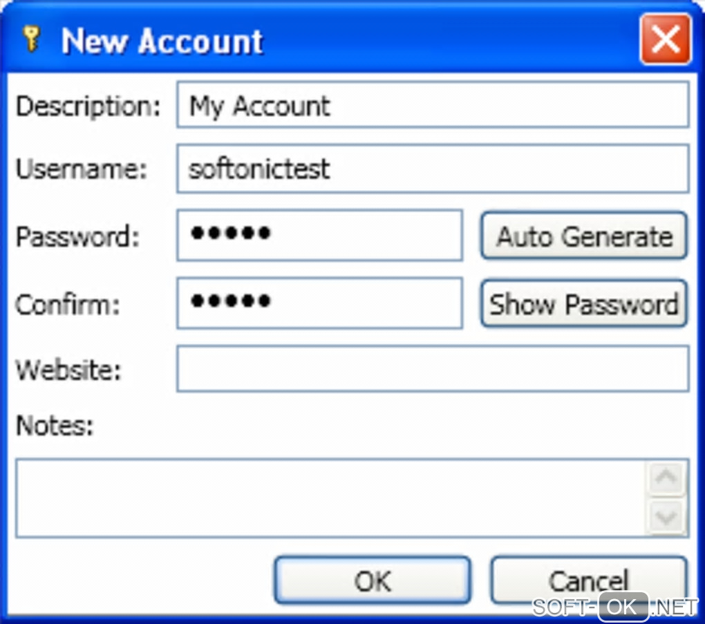 The appearance "MyPadlock Password Manager"