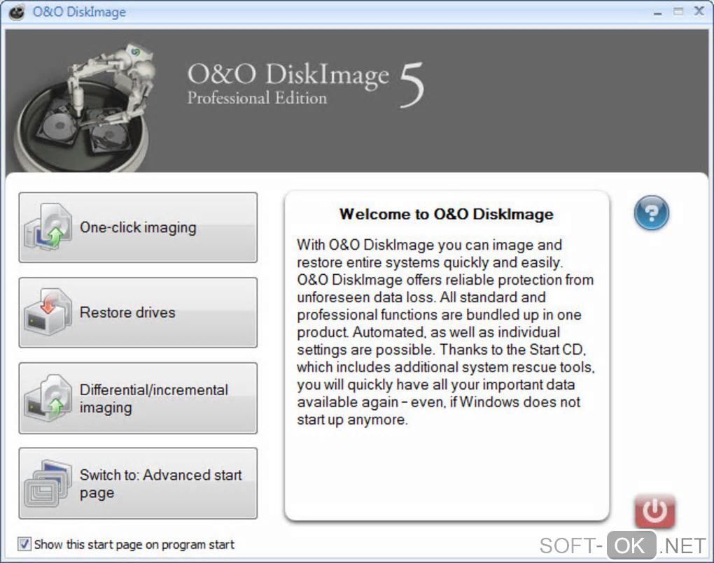 Screenshot №2 "O&O DiskImage"
