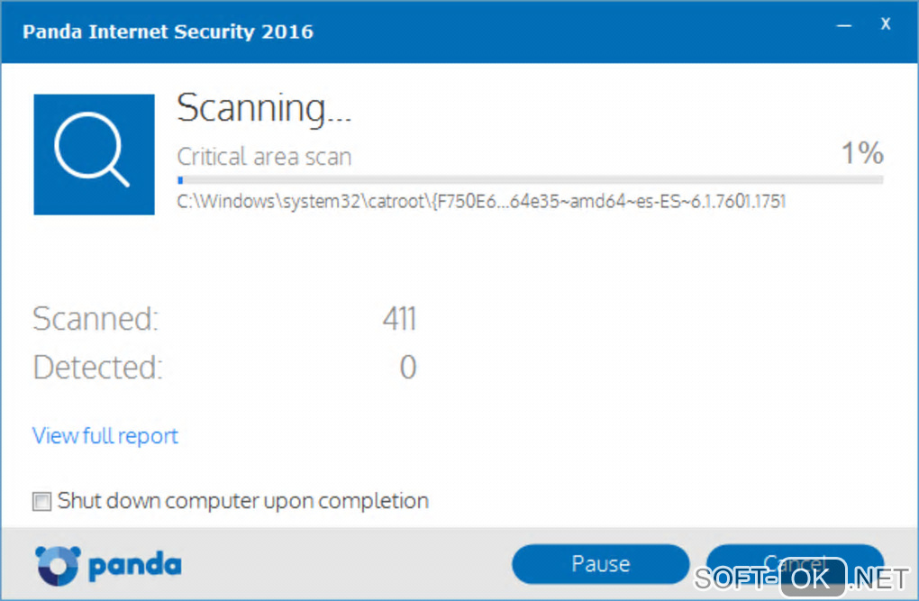 Screenshot №1 "Panda Internet Security"