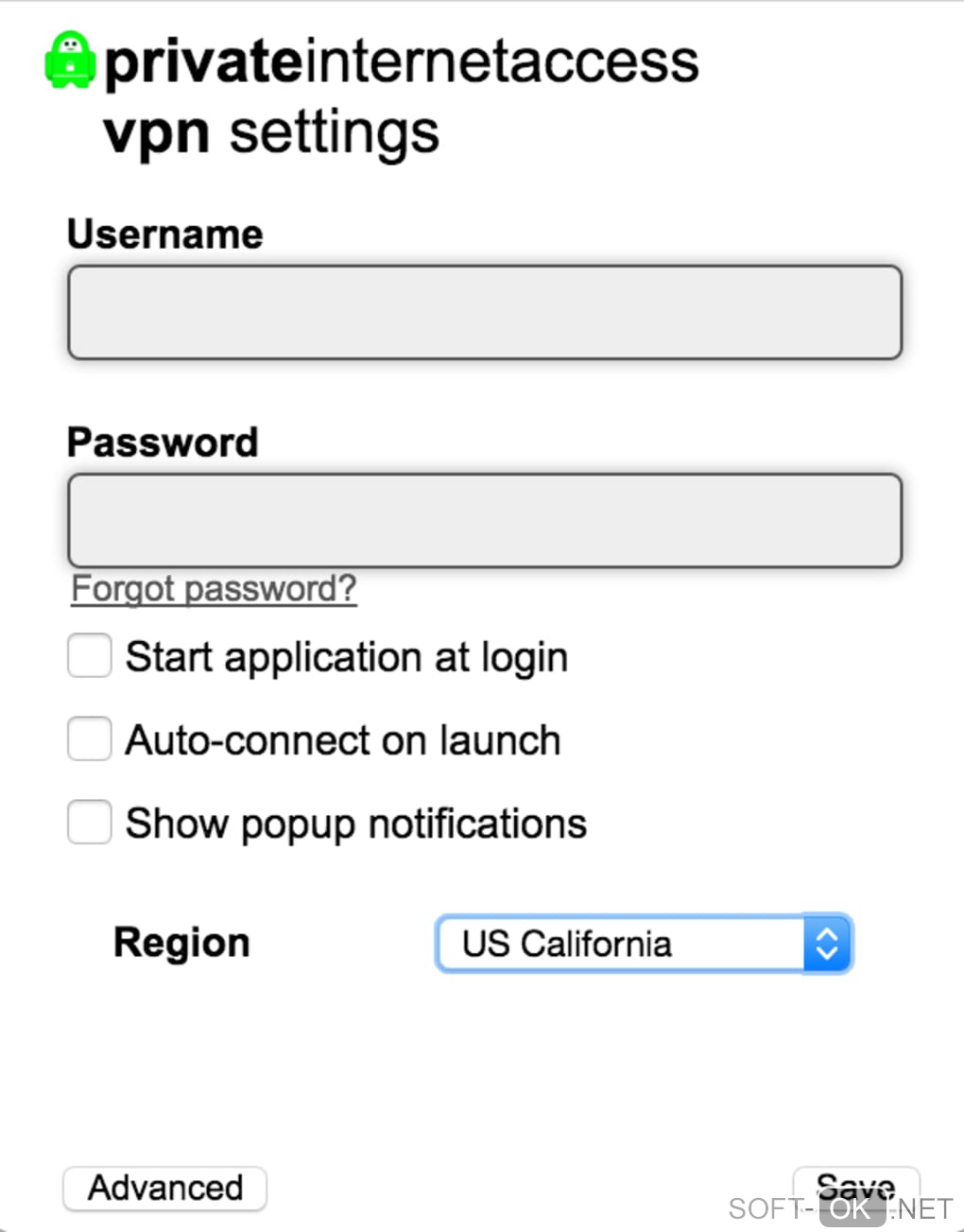 Screenshot №2 "Private Internet Access"