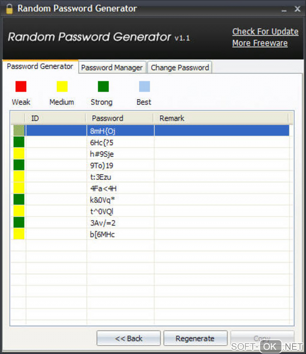Screenshot №1 "Random Password Generator"