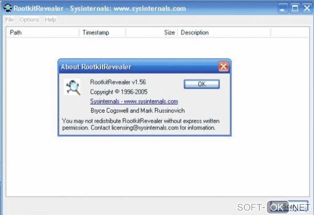 Screenshot №1 "RootkitRevealer"
