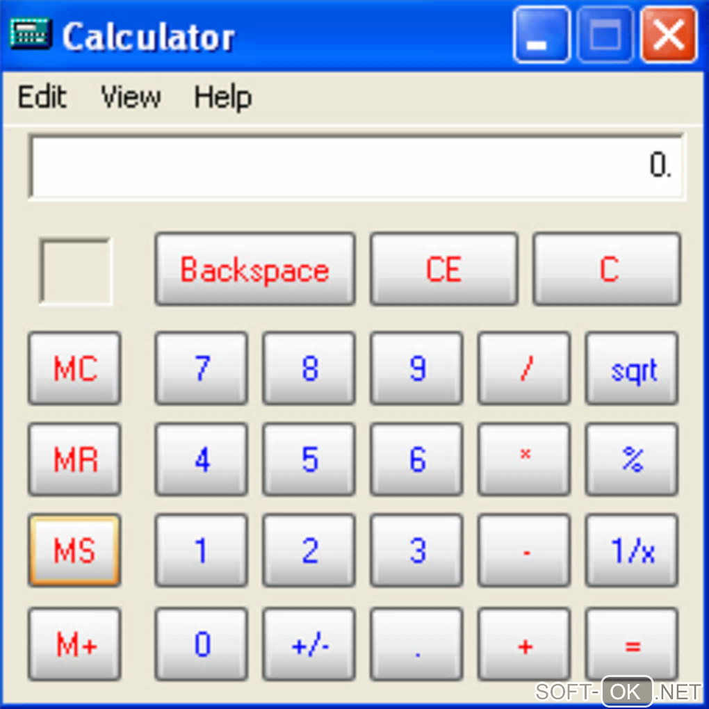 The appearance "Safe Calculator"
