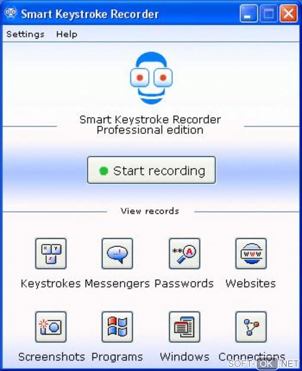 Screenshot №1 "Smart Keystroke Recorder"