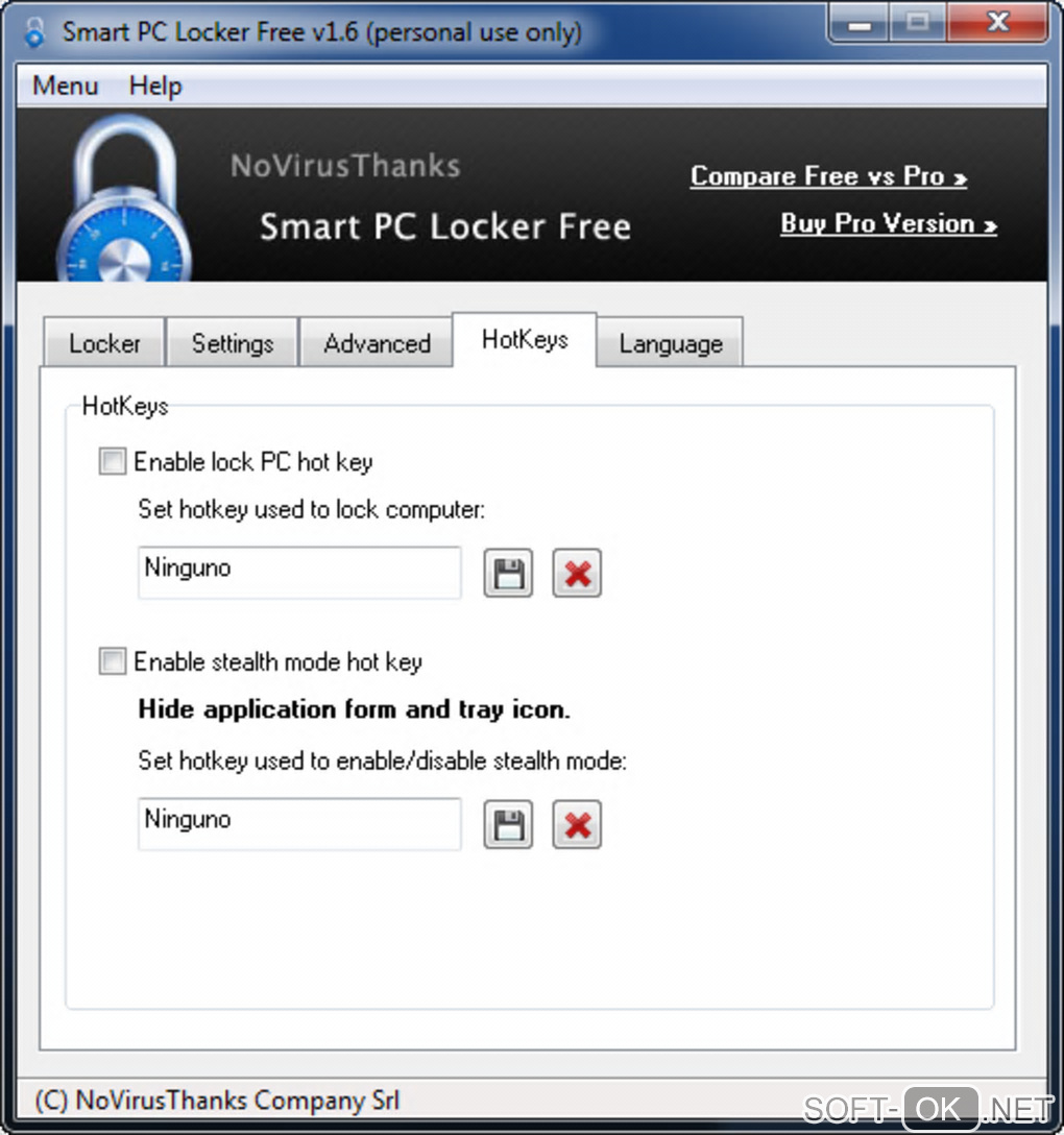 Screenshot №2 "Smart PC Locker Pro"