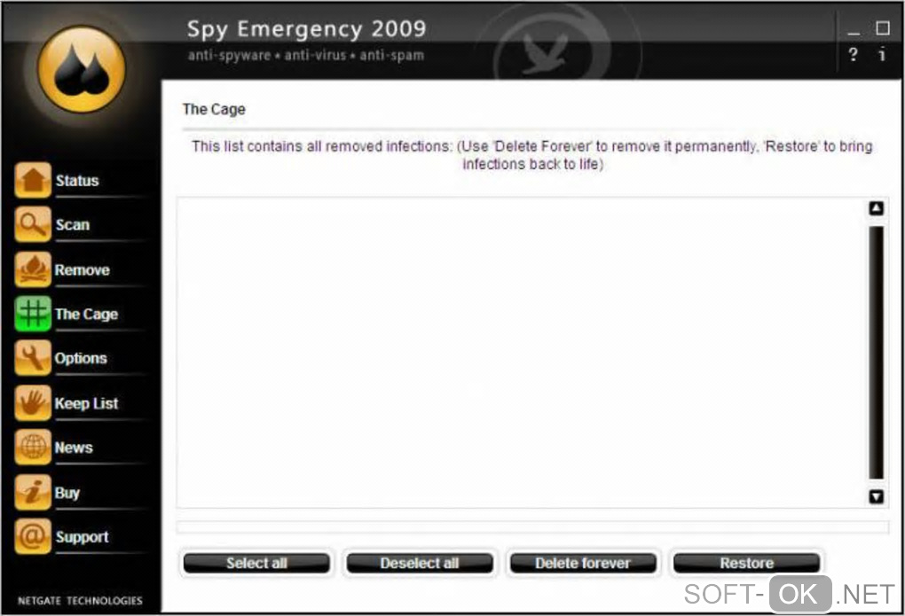 The appearance "Spy Emergency"