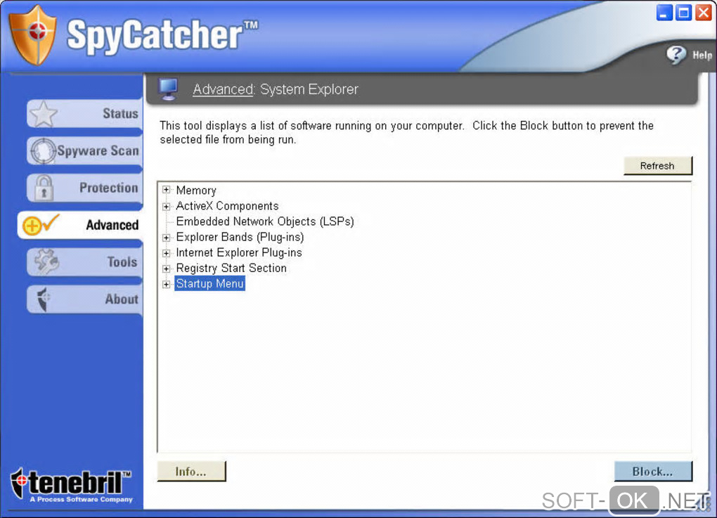 Screenshot №1 "SpyCatcher"