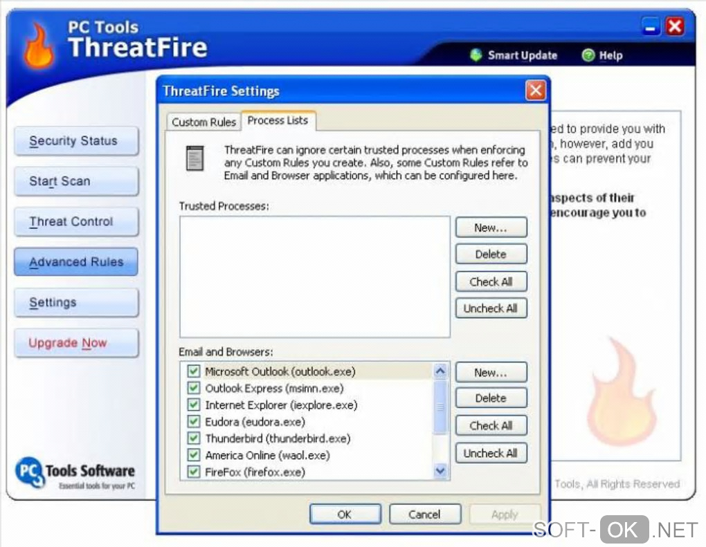 Screenshot №1 "ThreatFire"