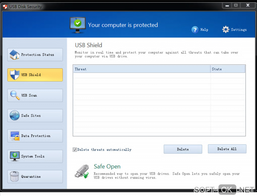 Screenshot №1 "USB Disk Security"