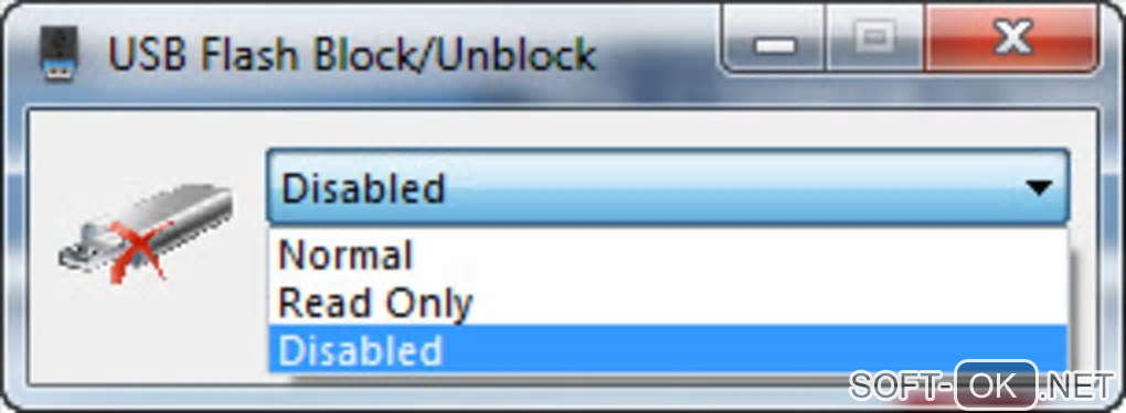 Screenshot №2 "USB Flash Block/Unblock"