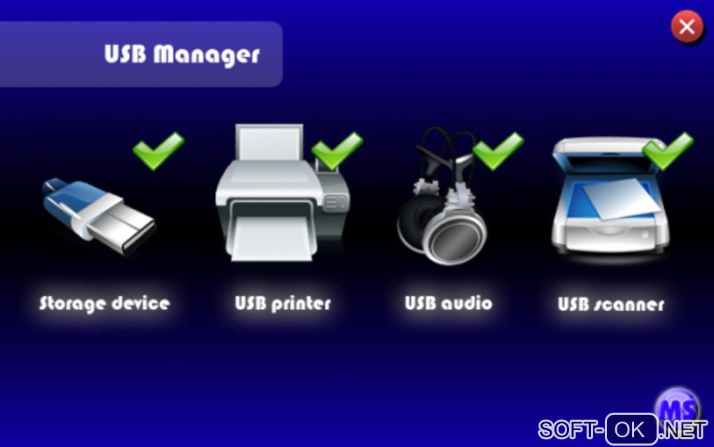 Screenshot №1 "USB Manager"