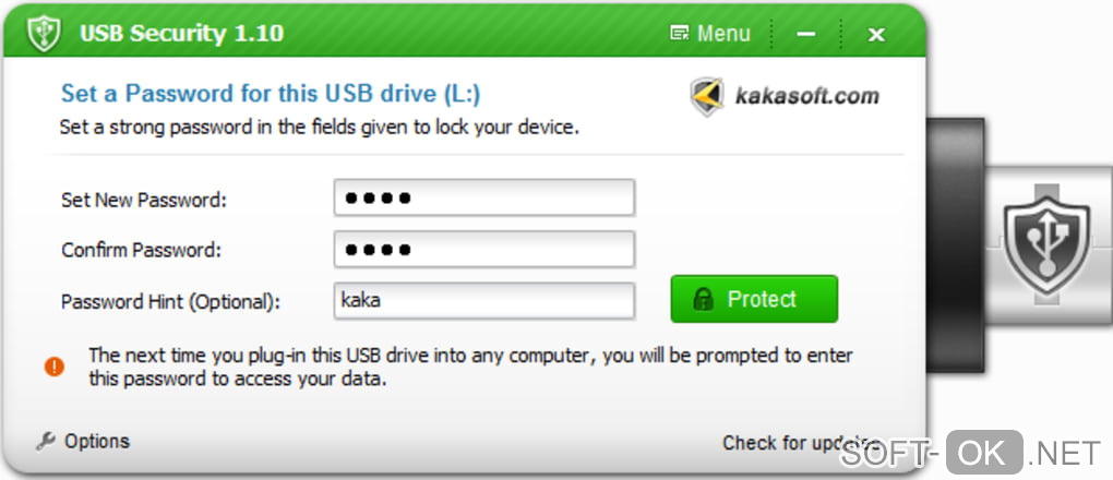 Screenshot №1 "USB Security"