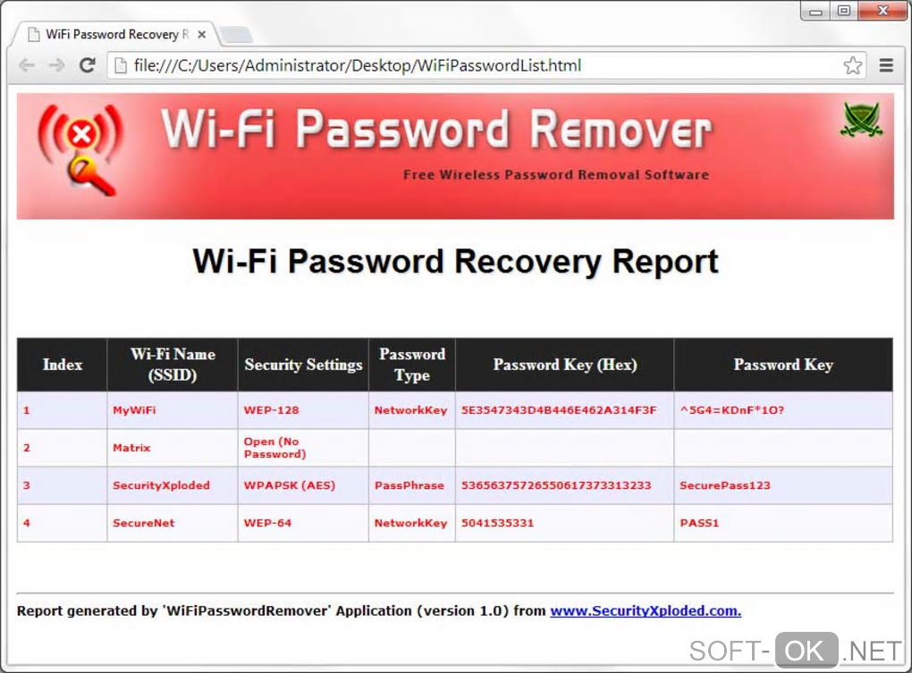 Screenshot №2 "WiFi Password Remover"