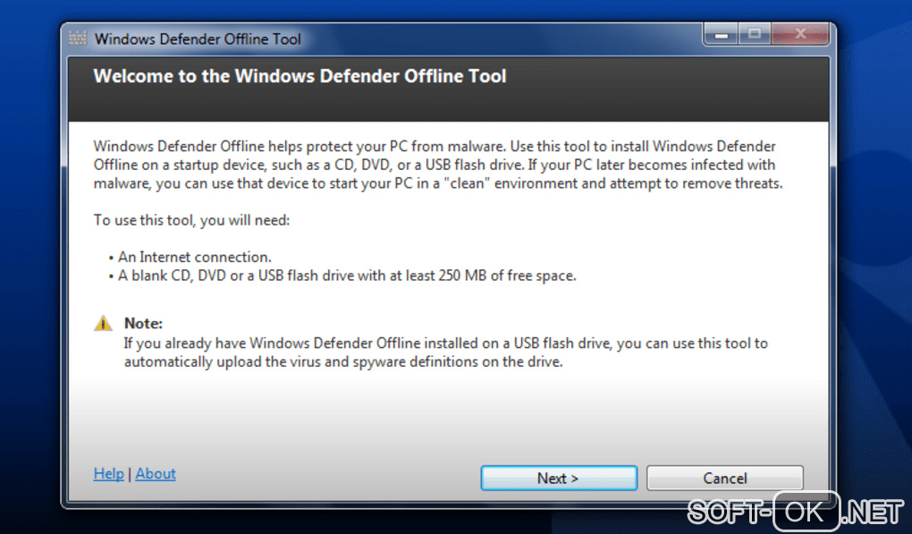 Screenshot №2 "Windows Defender Offline"