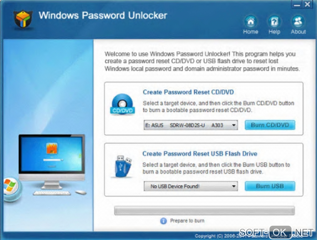 Screenshot №2 "Windows Password Unlocker"