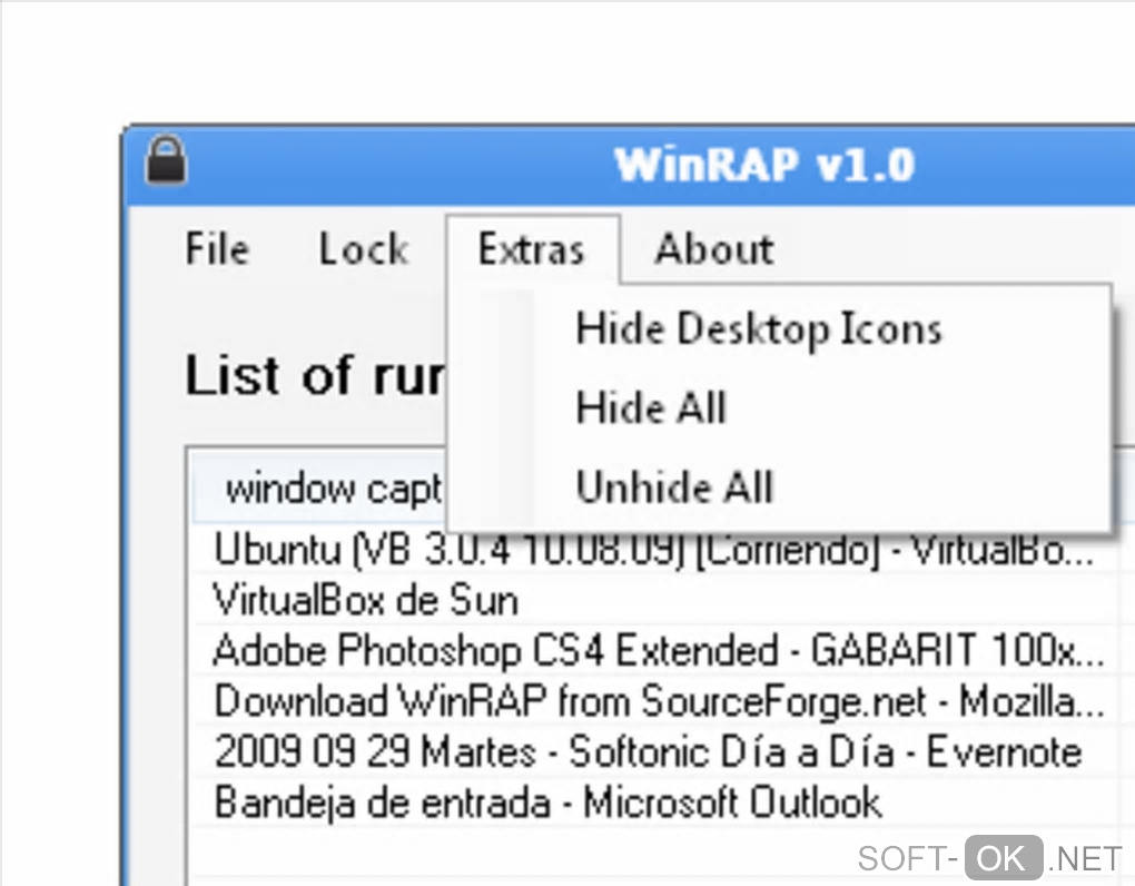 Screenshot №2 "WinRAP"