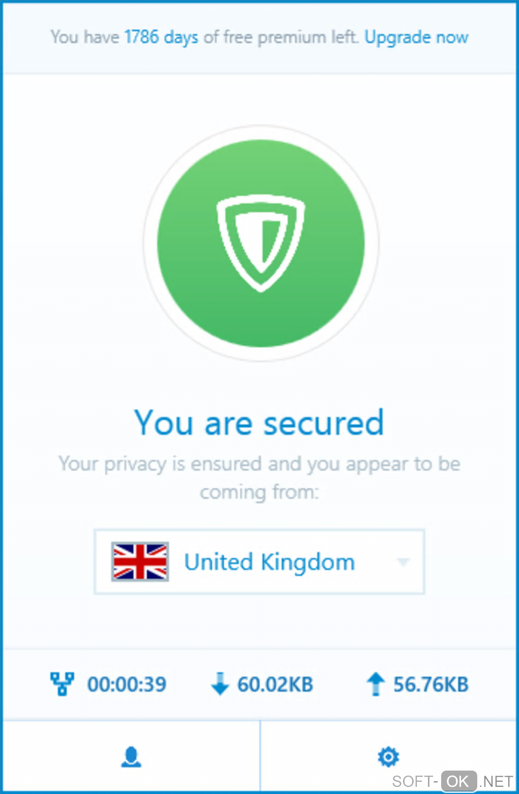 Screenshot №1 "ZenMate Desktop VPN"