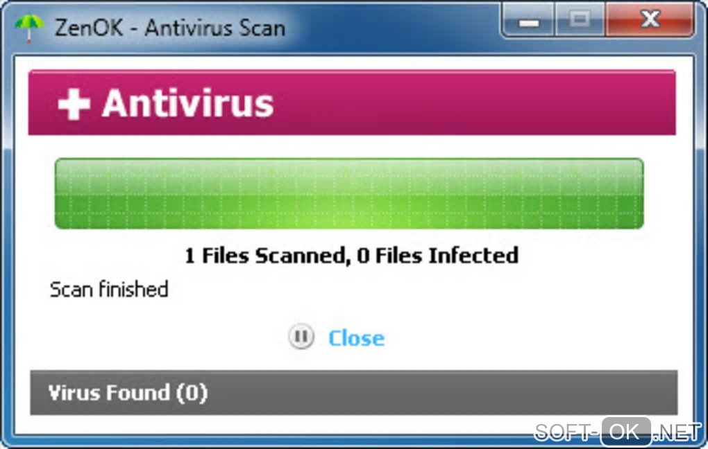 Screenshot №2 "ZenOK Free Antivirus"