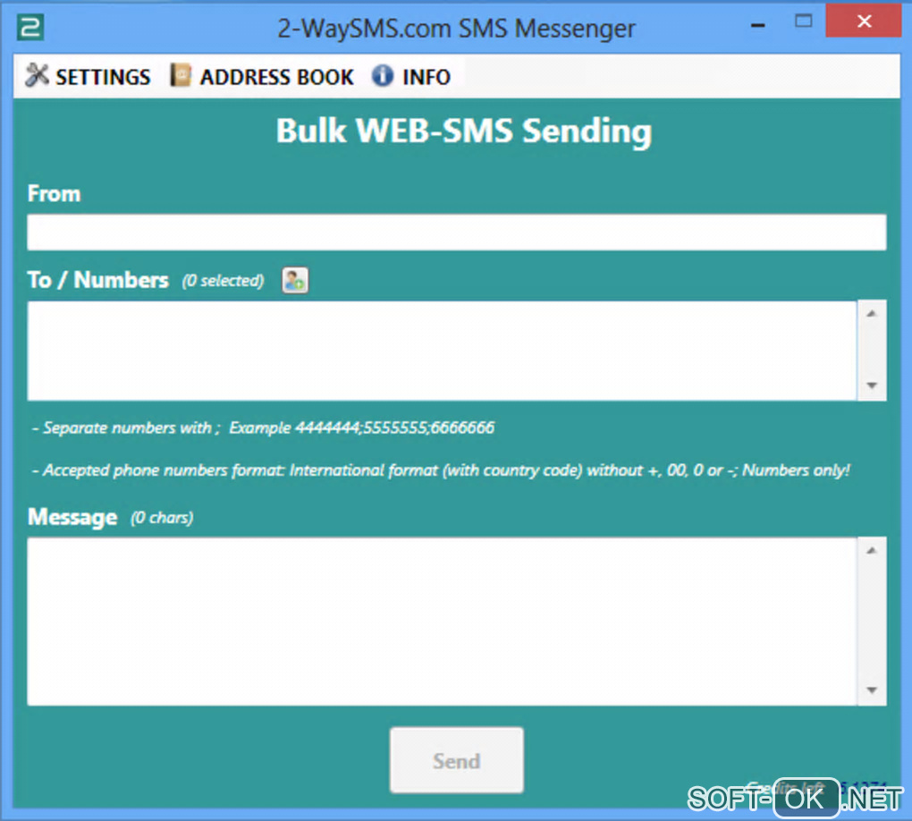 Screenshot №1 "2-Way SMS Messenger"