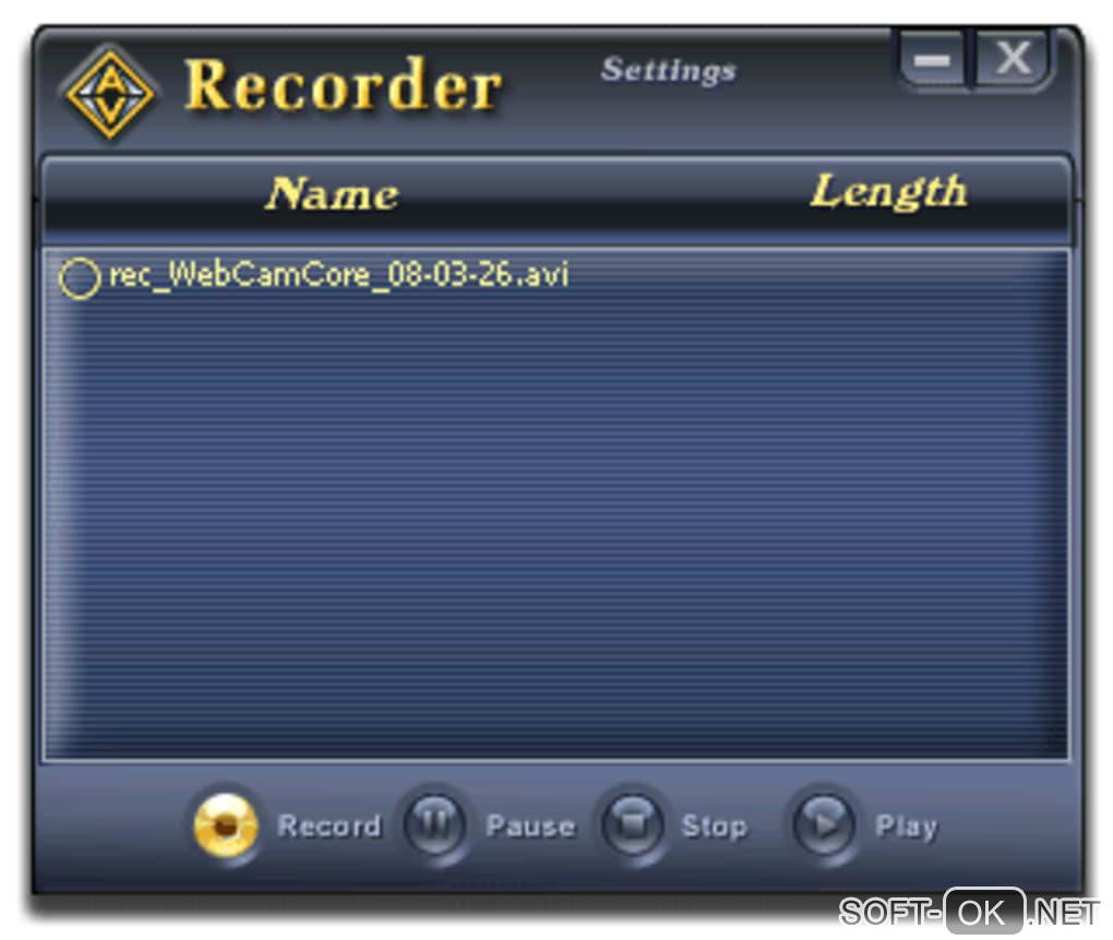 Screenshot №1 "AV Webcam Morpher"