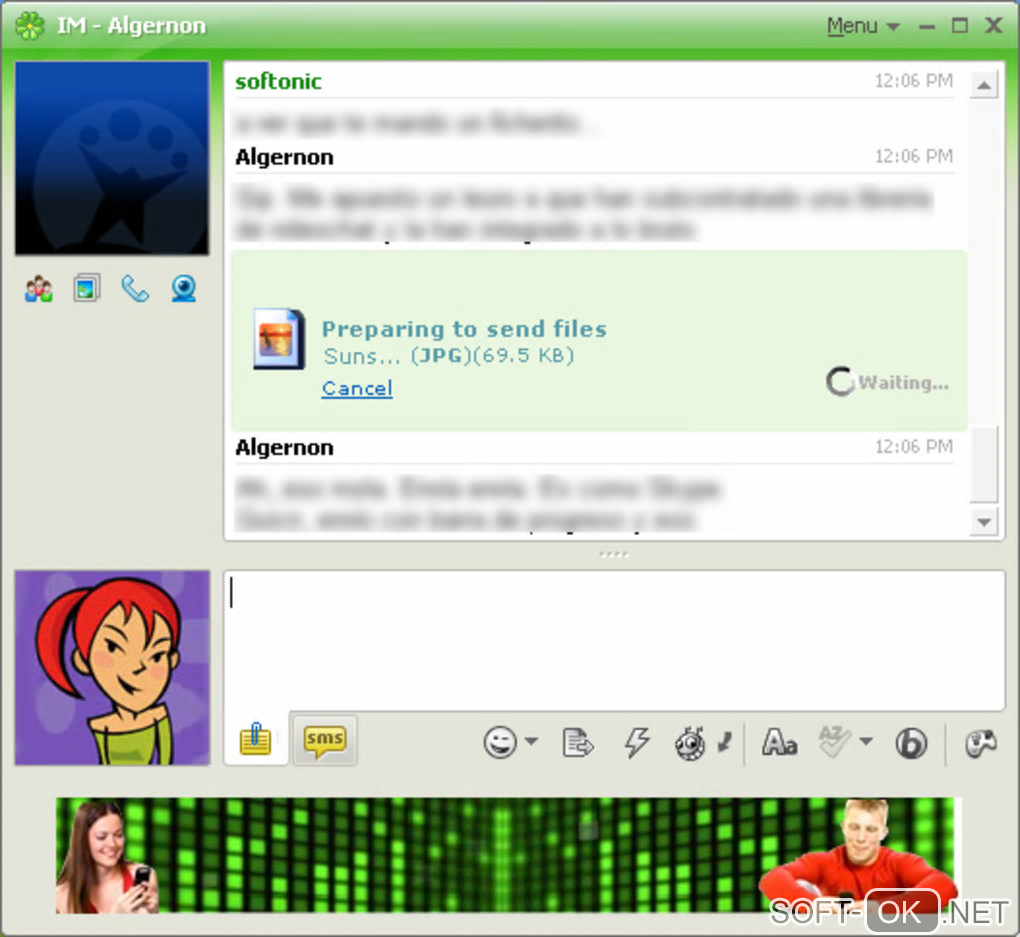The appearance "ICQ"