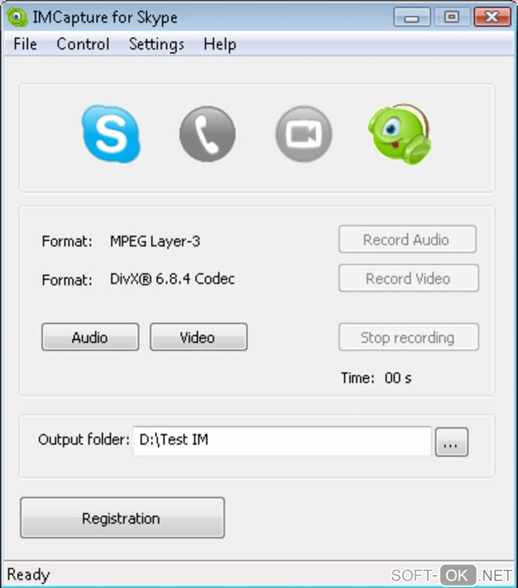Screenshot №2 "IMCapture for Skype"