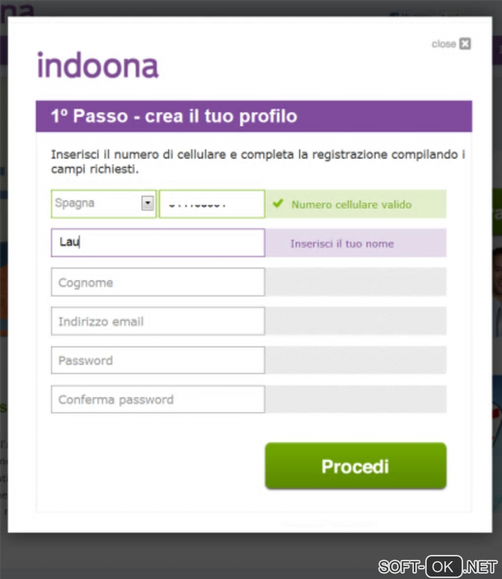 Screenshot №1 "indoona"