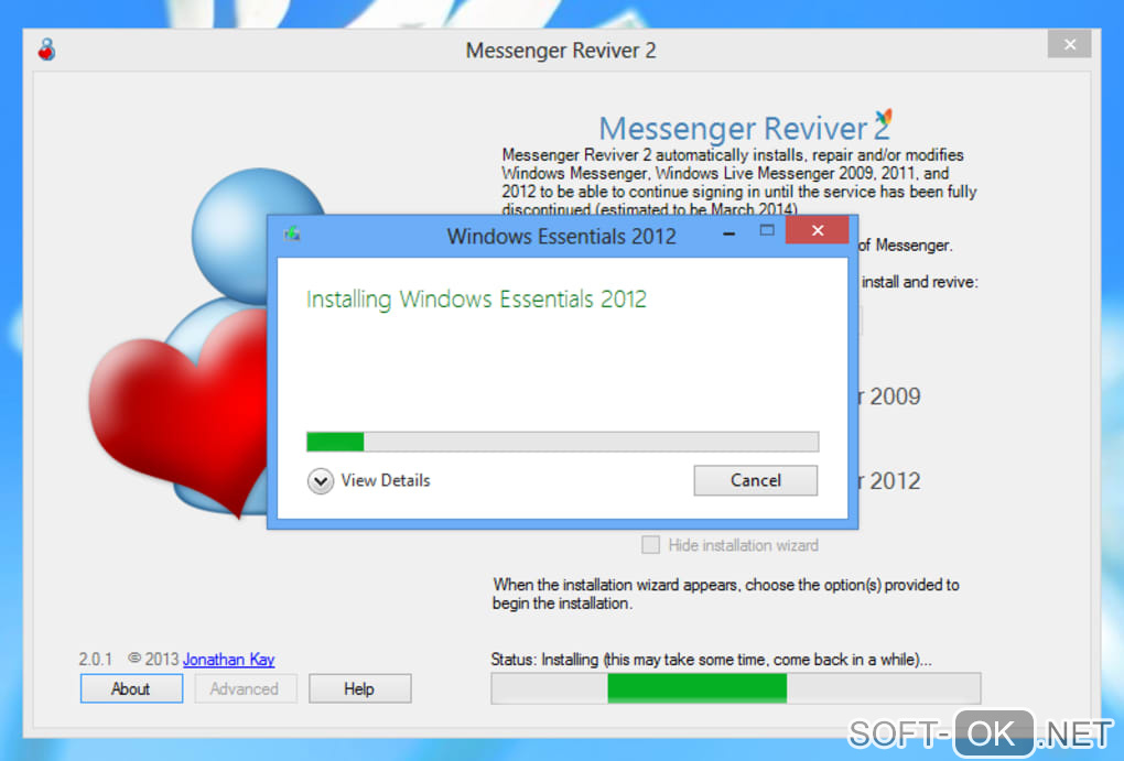The appearance "Messenger Reviver"