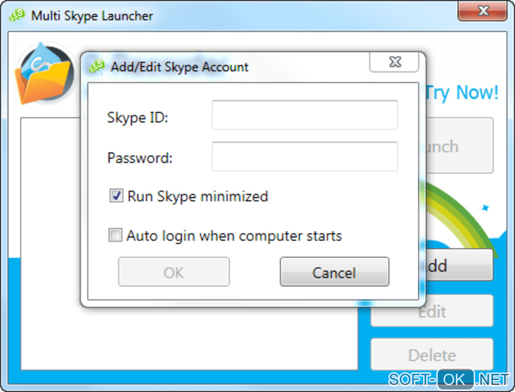 Screenshot №2 "Multi Skype Launcher"