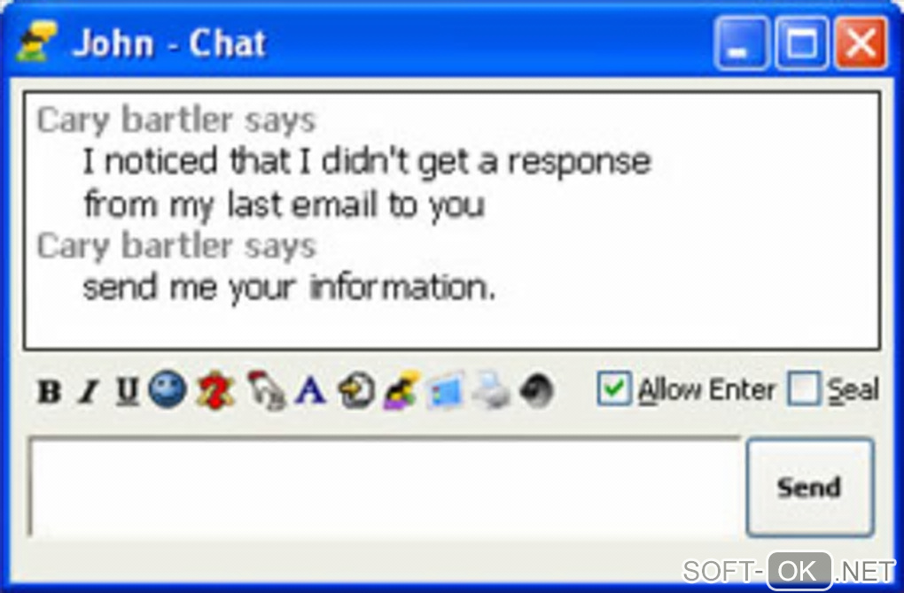 Screenshot №2 "Outlook Messenger"