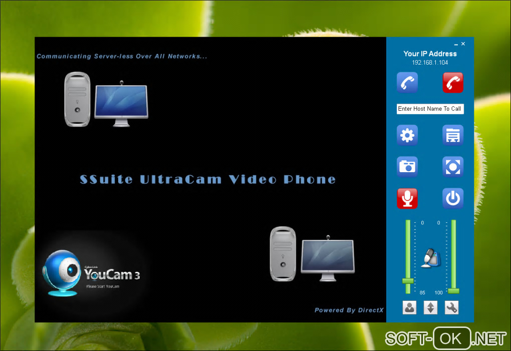 Screenshot №1 "SSuite UltraCam Video Phone"