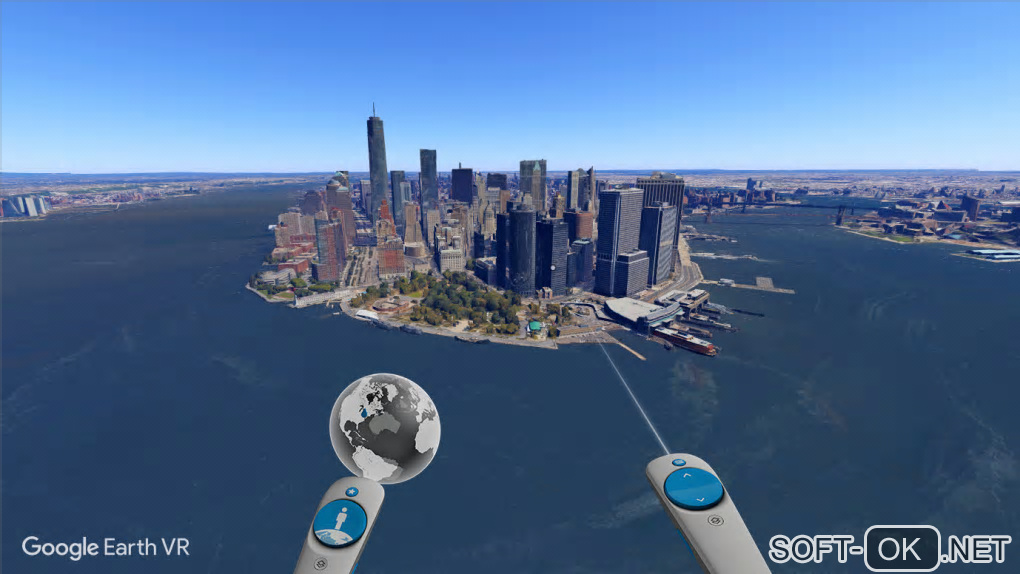 The appearance "Google Earth VR"