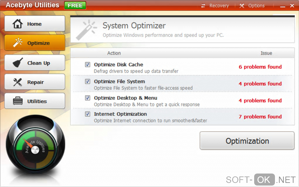 Screenshot №2 "Acebyte Utilities"