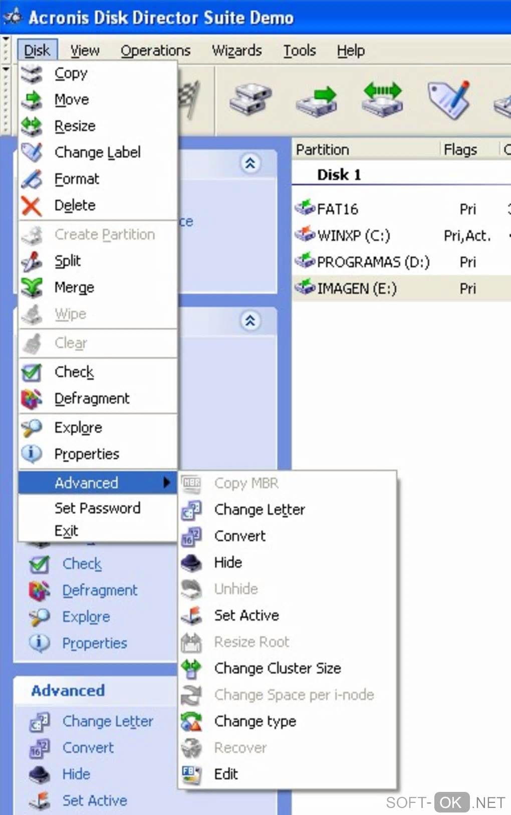 Screenshot №2 "Acronis Disk Director Suite"