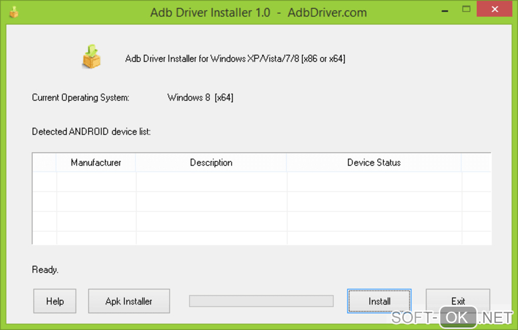 Screenshot №1 "ADB Driver Installer"