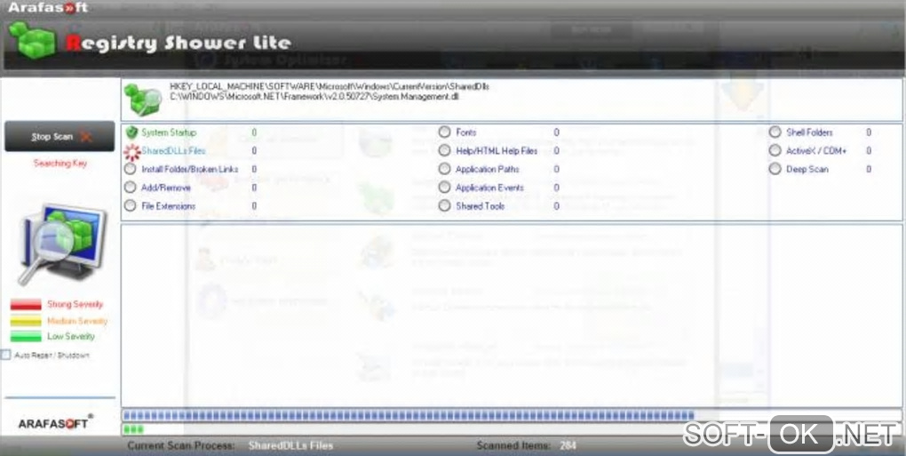 Screenshot №2 "Arafasoft System Optimizer"