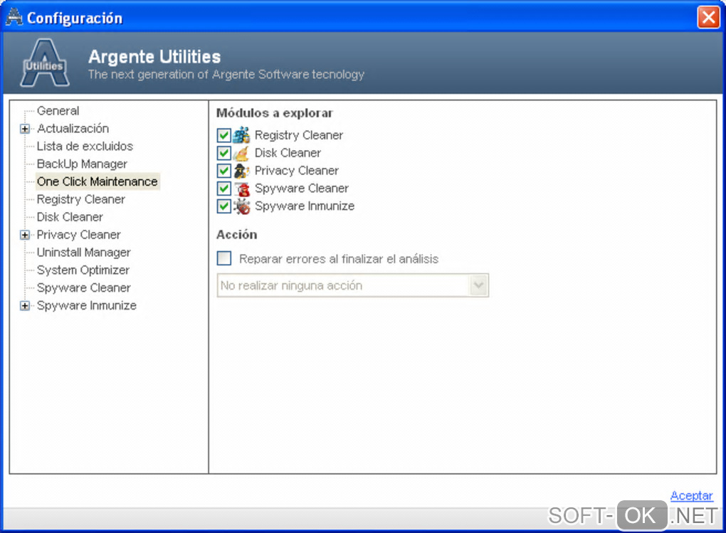 The appearance "Argente Utilities Portable"