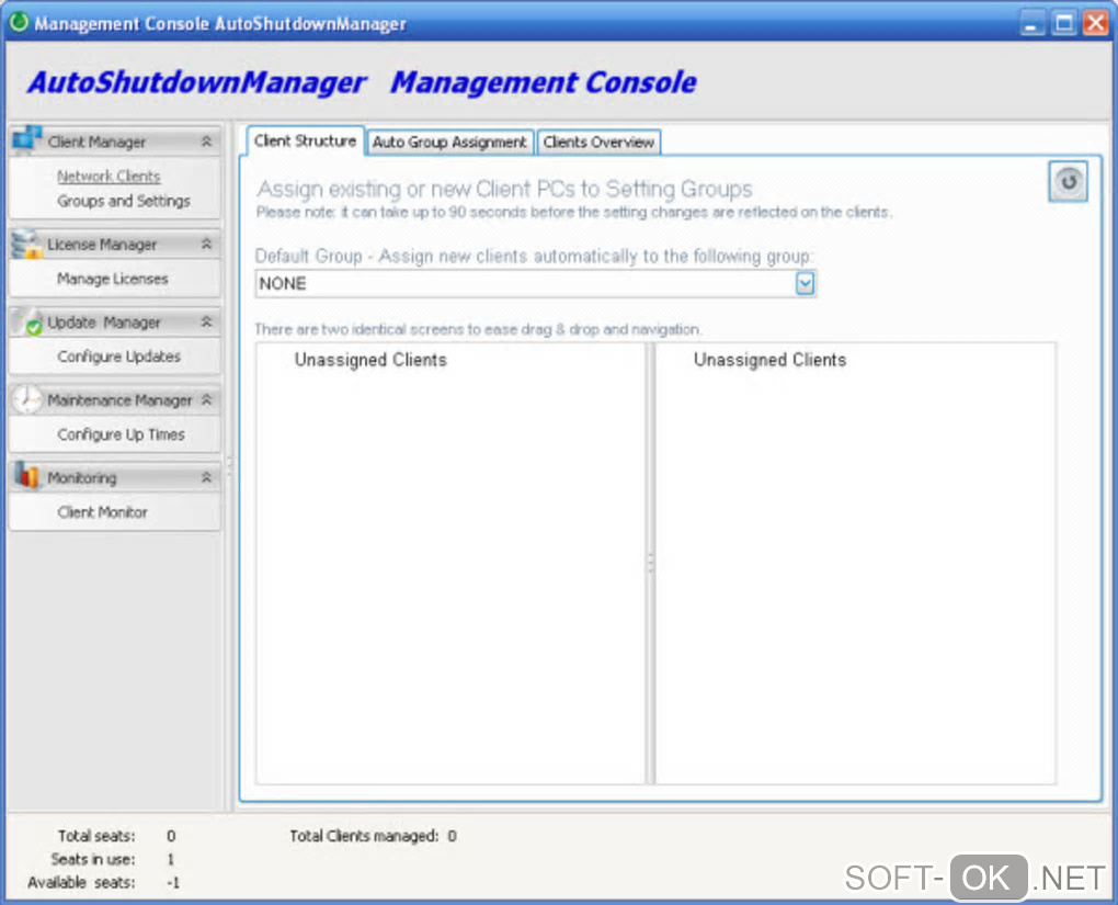 The appearance "Auto Shutdown Manager"